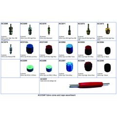 Aircon Service Kit Valve Cores & Caps