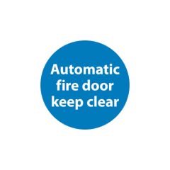 Fire Door Sign - 150x150 1mm Plastic