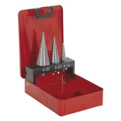 HSS M2 Step Drill Bit Set 3pc