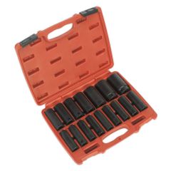 Impact Socket Set 16pc 1/2”Sq Dr Deep
