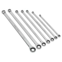 Double End Ratchet Ring Spanner Set 7pc