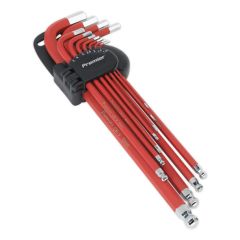 Ball-End Hex Key Set 11pc Anti-Slip
