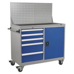 Industrial Mobile Workstation 5 Drawer