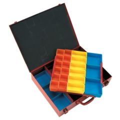Metal Case 2 Layer with 27 Storage Bins