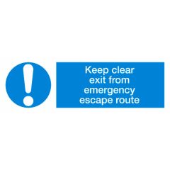 Keep Clear Sign 300x100mm Vinyl