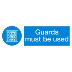 Guards Sign 600x200mm Plastic