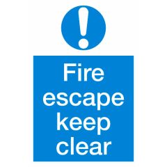 Keep Clear Sign 200x300mm Vinyl