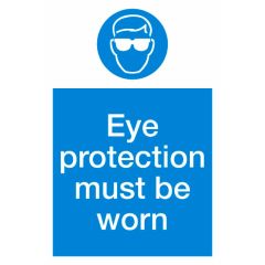 Eye protection Sign 300x200mm Plastic