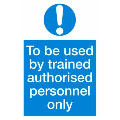 Authorised Sign 600x400mm Plastic