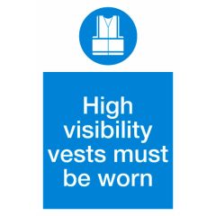 High visibility Sign 200x300mm Vinyl