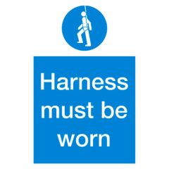 Harness Sign 200x300mm Vinyl
