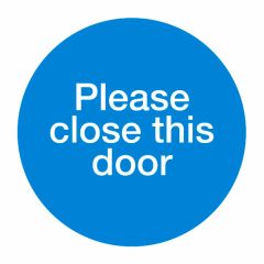 Please Close This Door 150x150mm Plastic