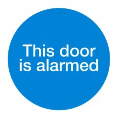 This Door Is Alarmed 150x150mm Plastic