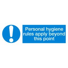 Hygiene Sign 600x200mm Plastic