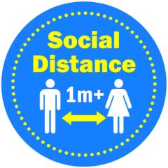 Social Distancing Floor Sticker