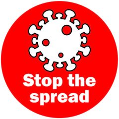 Stop The Spread Floor Sticker