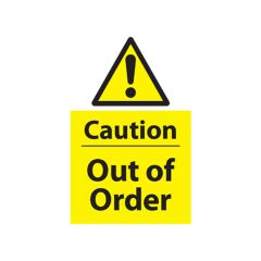 Caution Out of Order - 400x600 Vinyl