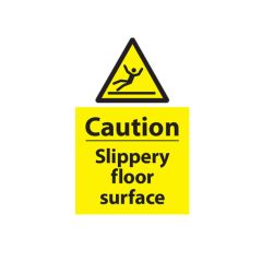 Caution Slippery Floor - 200x300 Plastic