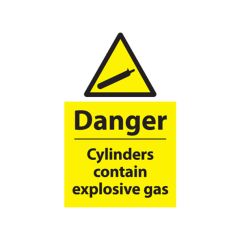 Danger Explosive Gas - 400x600 Vinyl
