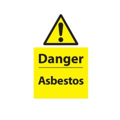 Danger Asbestos - 200x300mm Plastc