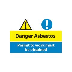 Danger Asbestos - 600x400mm Vinyl