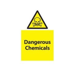 Dangerous Chemicals - 400x600mm Plastic