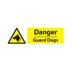Danger Guard Dogs - 600x200 S/A Vinyl