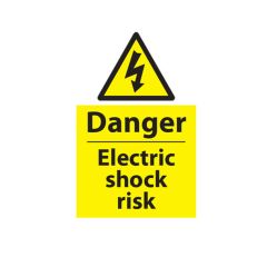 Danger Electric Shock - 400x600mm Vinyl