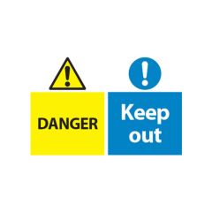 Danger Keep Out - 600x400mm Vinyl
