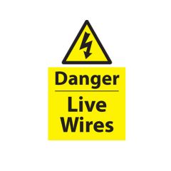 Danger Live Wires - 200x300 Vinyl