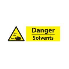 Danger Solvents - 300x100 S/A Vinyl