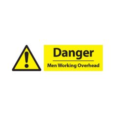 Danger Men Working - 300x100 Plastic