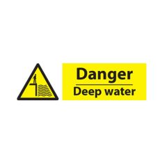 Danger Deep Water - 600x200 S/A Vinyl