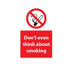 Don't think about smoke - 200x300mm Viny