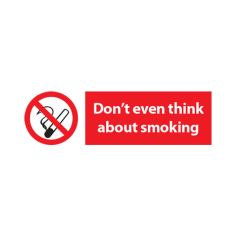 Don't think about smoke - 300x100mm Viny