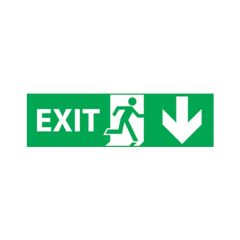 Exit Sign - 300x100 1mm Plastic