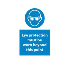 Eye Protection Beyond - 400x600mm Vinyl
