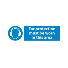 Ear Protection Worn - 300x100mm Plastic