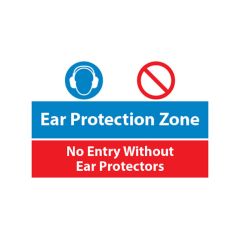 Ear Protection - 600x400mm Vinyl