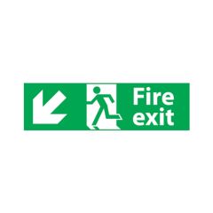 Fire Exit Sign - 600x200 S/A Vinyl