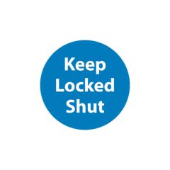 Keep Door Locked - 150x150 1mm Plastic