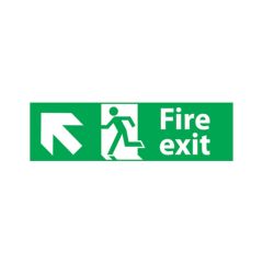 Fire Exit Sign - 300x100 S/A Vinyl
