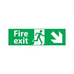 Fire Exit Sign - 600x200 S/A Vinyl