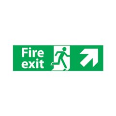 Fire Exit Sign - 300x100 S/A Vinyl