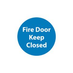 Fire Door Sign - 150x150 1mm Plastic