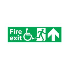 Fire Exit Sign - 600x200 S/A Vinyl
