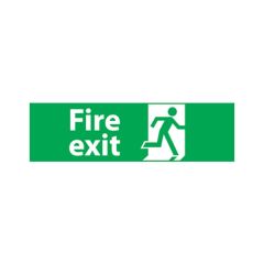 Fire Exit Sign - 600x200 1mm Plastic