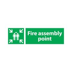 Fire Assembly Sign - 600x200 1mm Plastic
