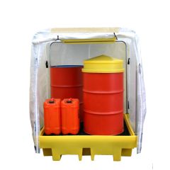 4 Drum Poly Bund Pallet with Cover