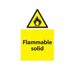 Flammable Solid - 400x600mm Plastic